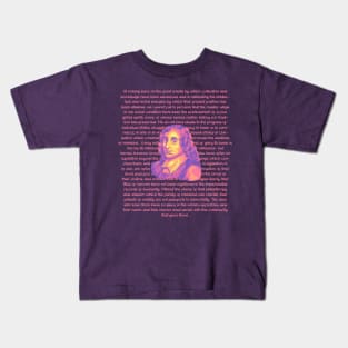 Blaise Pascal Portrait and Quote Kids T-Shirt